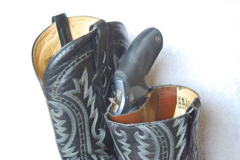 Anyone carry a pistol in their cowboy boots?